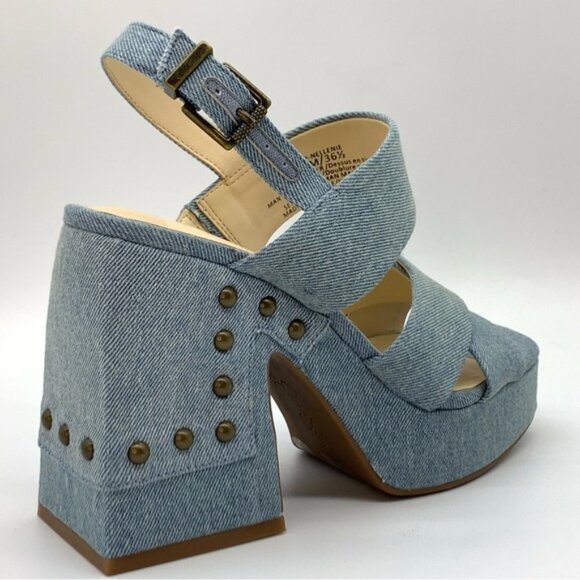 Jessica Simpson Nellenie Sandal in Denim Light Blue - Picture 7 of 14